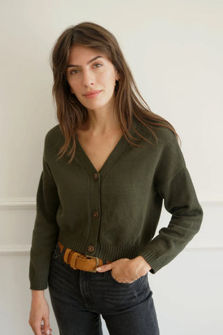 Diana Cardigan in Forest Green