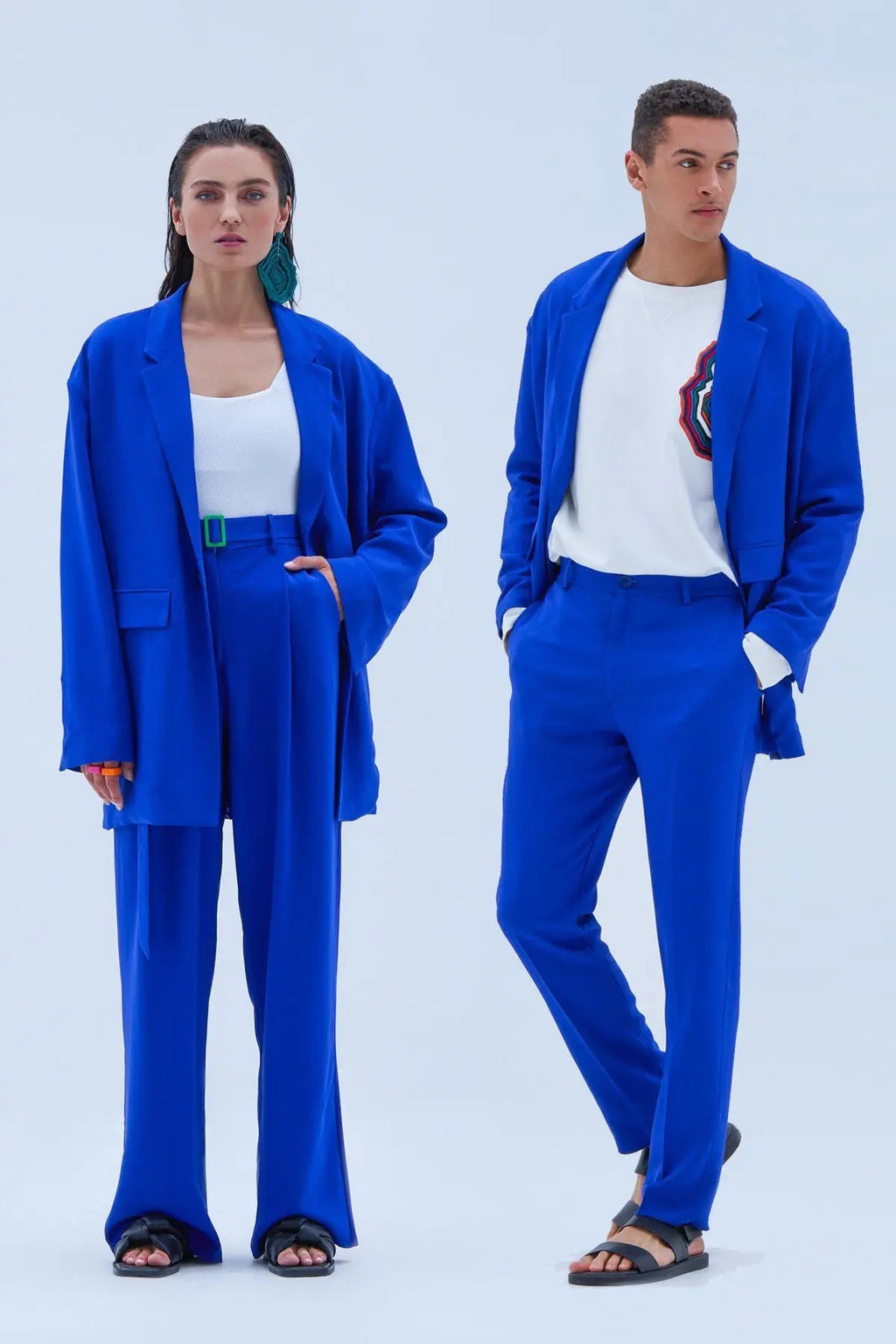Gender Neutral Jacket in Ocean Blue