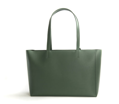 Tippi Vegan Leather Tote Bag in Green