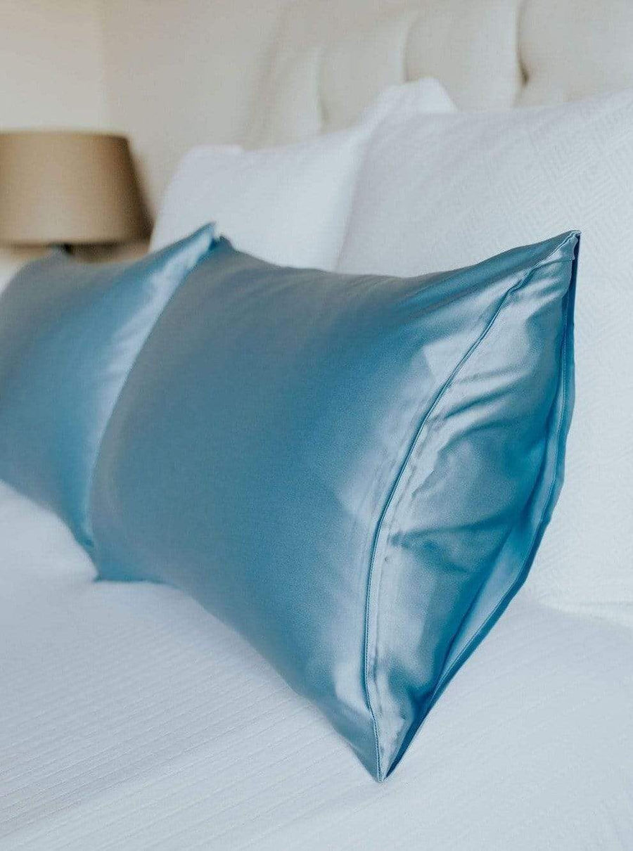 Silk Pillow Case in French Blue
