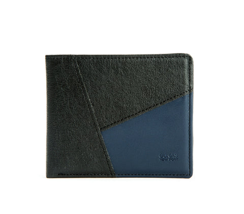 Woody Vegan Leather Wallet for Men in Blue