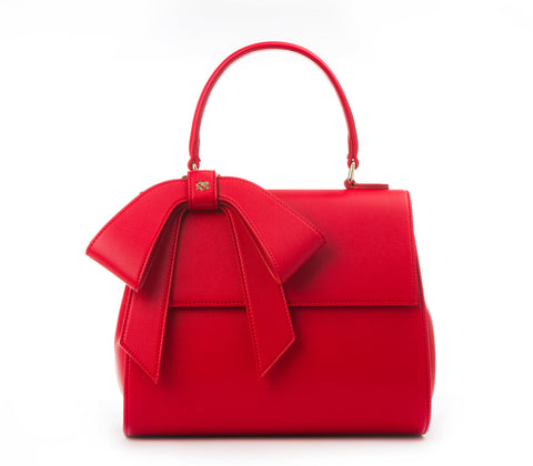 Cottontail Vegan Leather Bag in Red