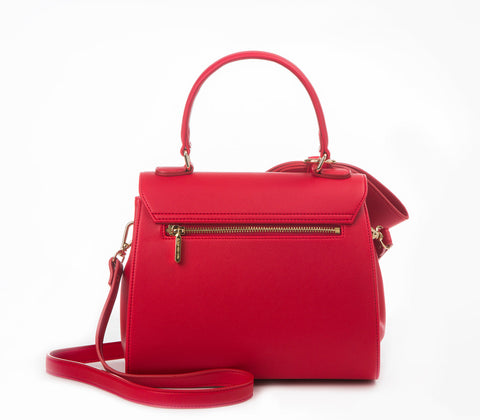 Cottontail Vegan Leather Bag in Red